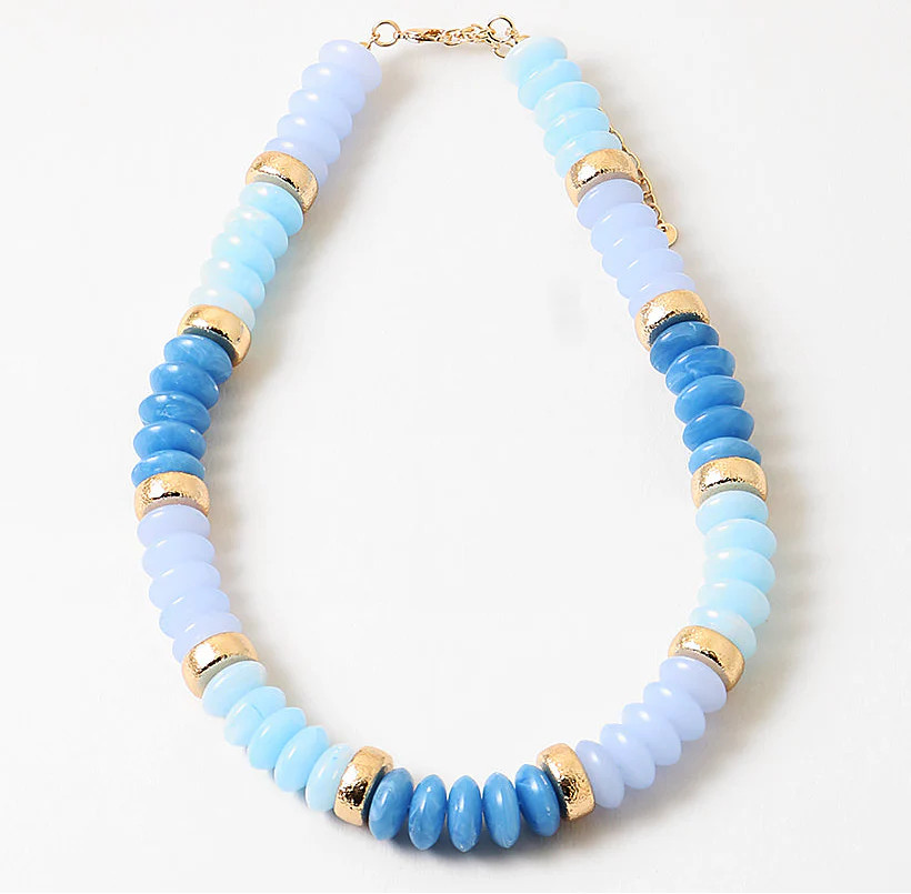 Shades of Blue Resin Necklace | Erin McDermott Jewelry