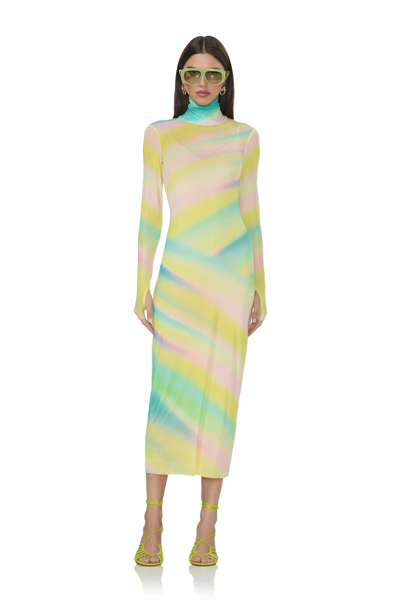 Shailene Dress - Rainbow Stripe | ShopAFRM
