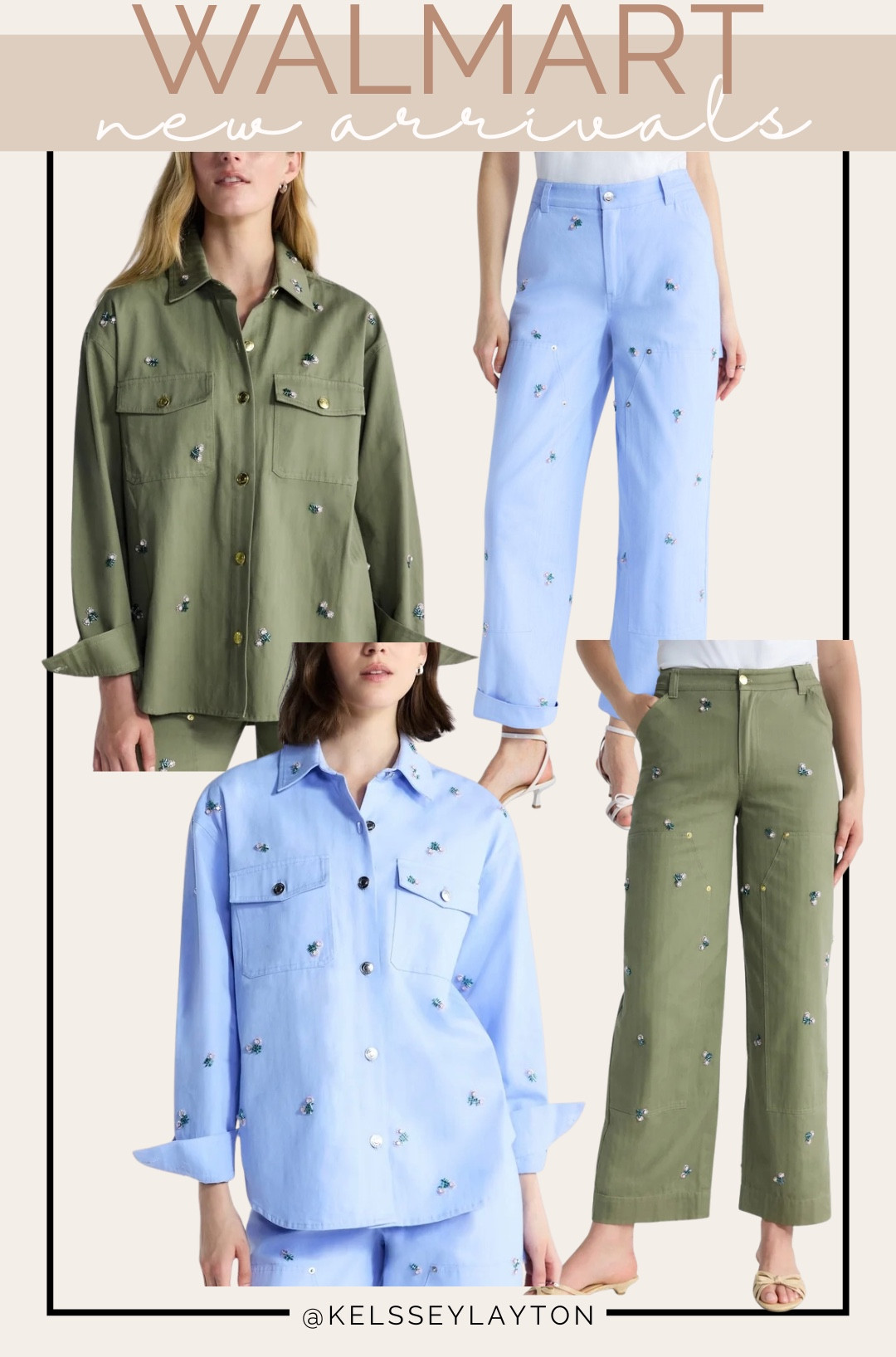 Walmart new arrival floral embroidered button down and jeans

#LTKootd #LTKmomlife