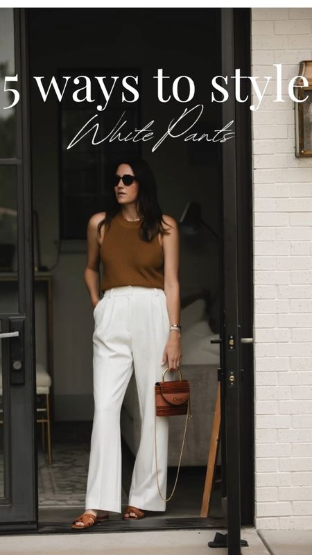 5 ways to style white pants, white trousers

#LTKworkwear #LTKFind #LTKstyletip