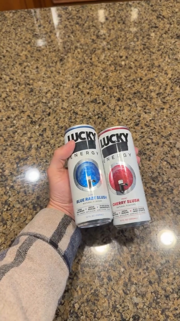 Don’t let your friends (@pnwdad206 and @ghall6623 )hide a great drink from you! Lucky Energy is back with great NEW flavors! #cherryslush blue razz slush! #kahladeals @luckyenergyofficial