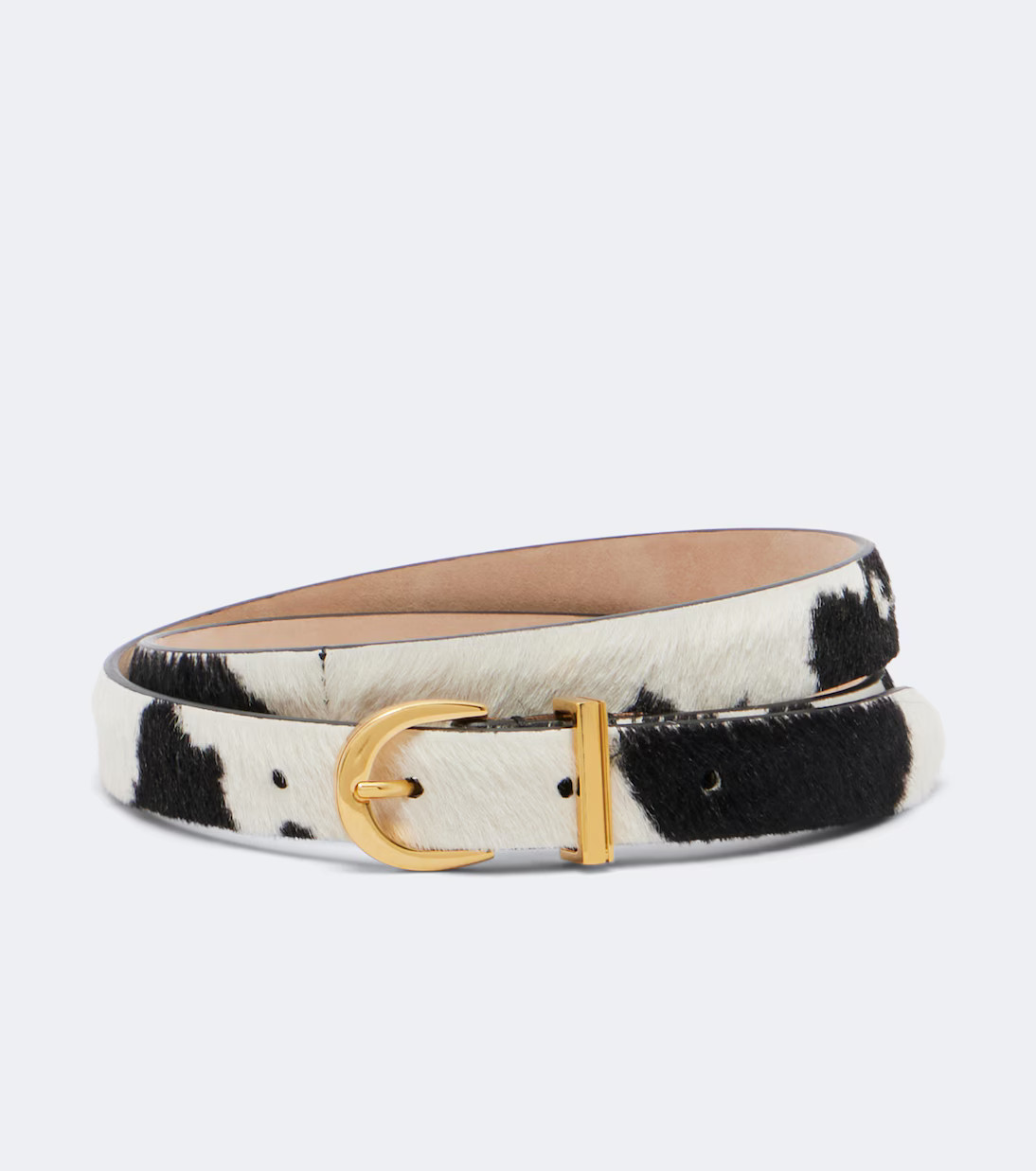 Luna cow-print calf hair belt | Mytheresa (US/CA)