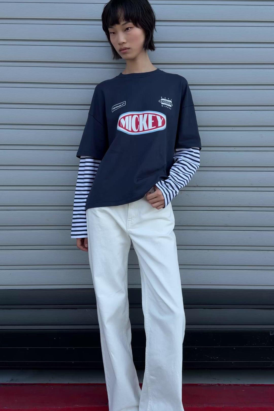 Disney x F1 double T-shirt | PULL and BEAR UK