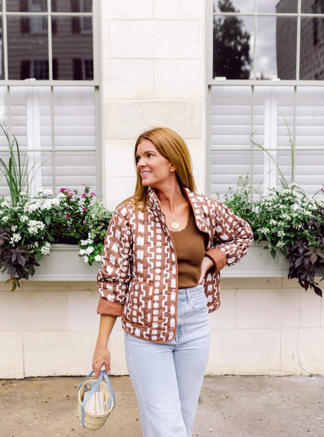 Madeline Jacket Wiregrass Brown | Maggie Collection | navyBLEU LLC