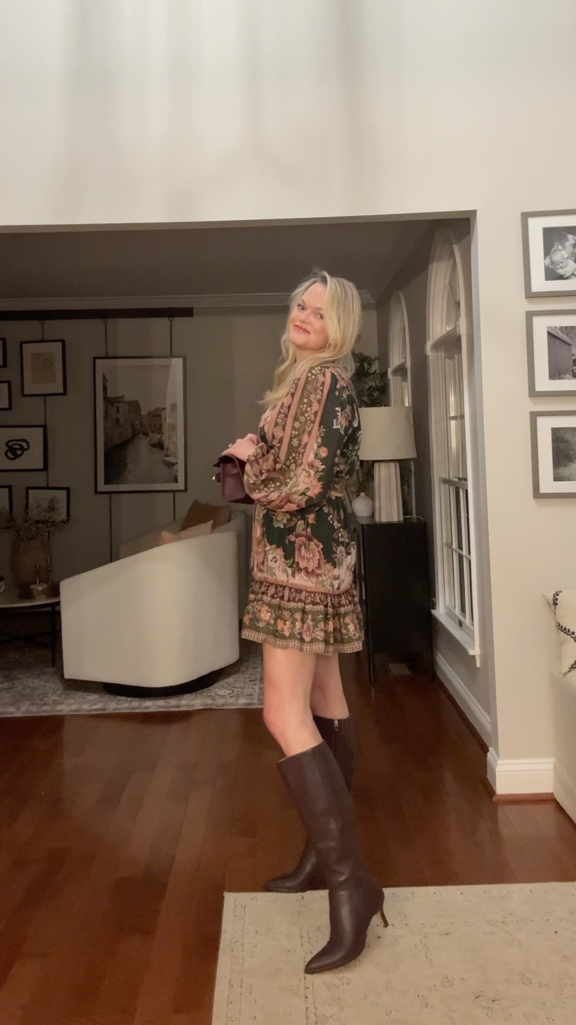 Thanksgiving outfit, size small in the dress

#LTKStyleTip #LTKHoliday #LTKSaleAlert