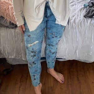 Lucky brand embroidered jeans | Poshmark