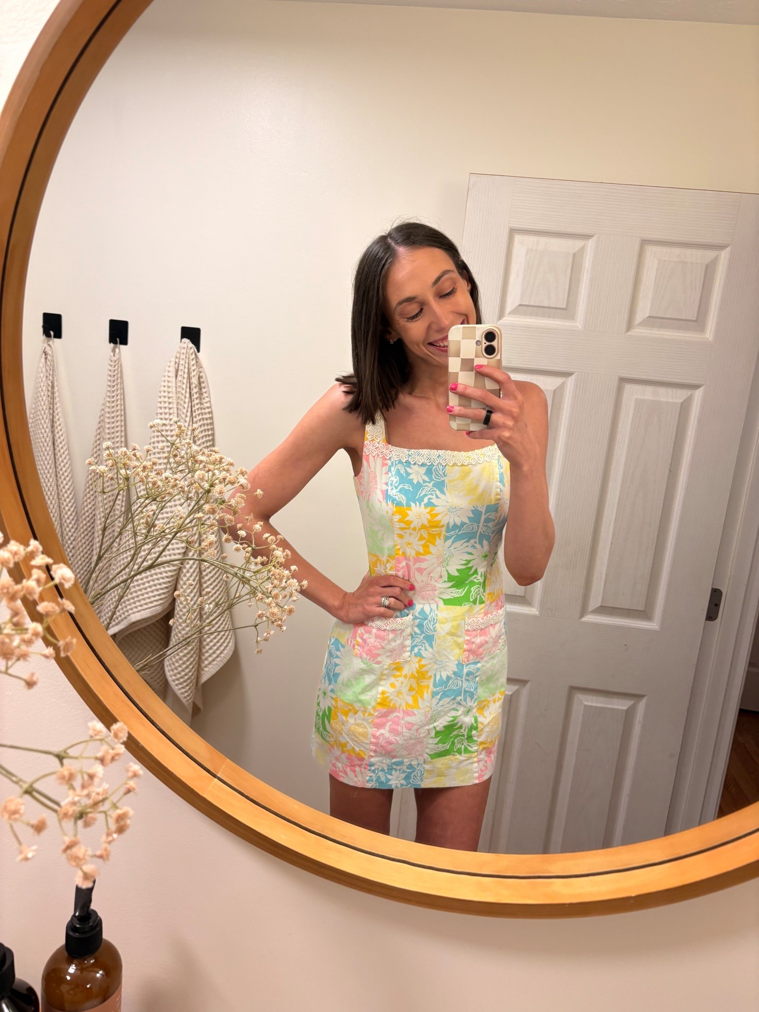 Got this romper for our spring break trip, but can’t help wearing it before!! I’m obsessed! Looks like a dress, but it’s actually a romper. Perfect for mom life! I got size XS, I think they still have M & L left in stock! Run! 🏃‍♀️ 

#LTKSpringSale #LTKBeauty #LTKPetite