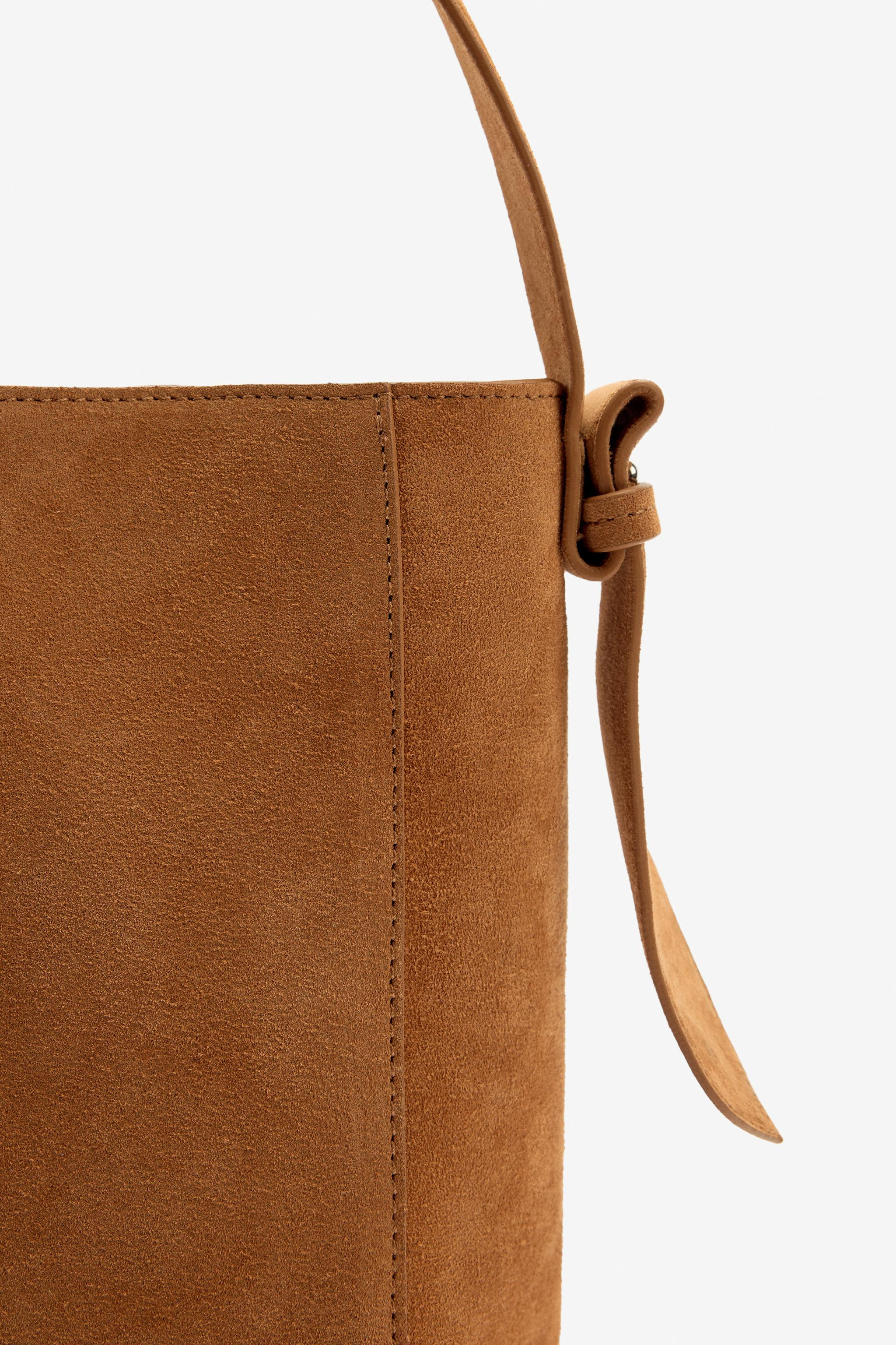 LIMITED EDITION SUEDE TOTE BAG | Zara UK