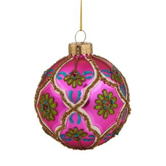 Bloomingdale's Ornate Pink Glass Ball Ornament - Exclusive    | Bloomingdale's The Christmas Shop... | Bloomingdale's (US)