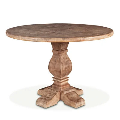 Lyons Mango Solid Wood Pedestal Dining Table | Perigold