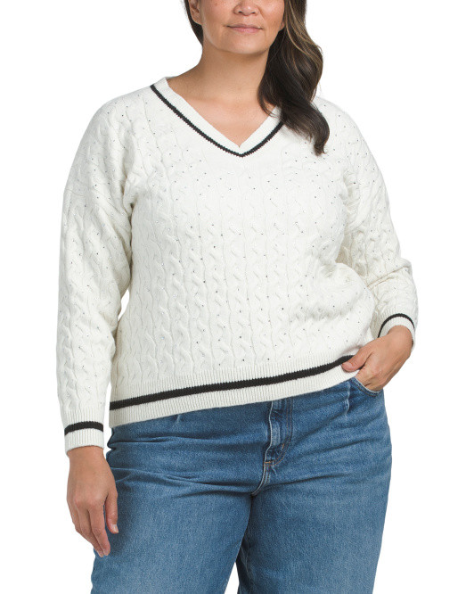 Plus Varsity Sweater | TJ Maxx