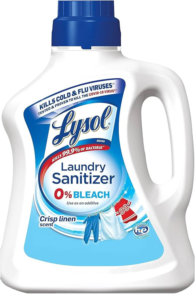 Lysol Laundry Sanitizer Additive, Bacteria-Causing Laundry Odor Eliminator, 0% Bleach Laundry San... | Amazon (US)