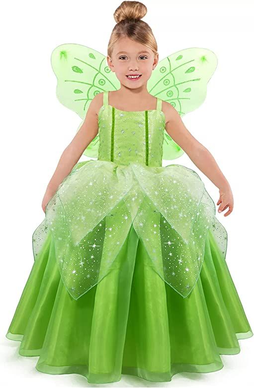 MDYCW Princess Tinker Bell Halloween Costume for Girls, Birthday Party Fairy Dress Up, Special Oc... | Amazon (US)