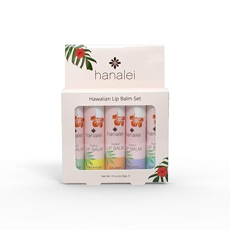 Cruelty-Free and Paraben-Free Kukui Oil Lip Balm and Moisturizer by Hanalei – Made with Hawaiia... | Amazon (US)