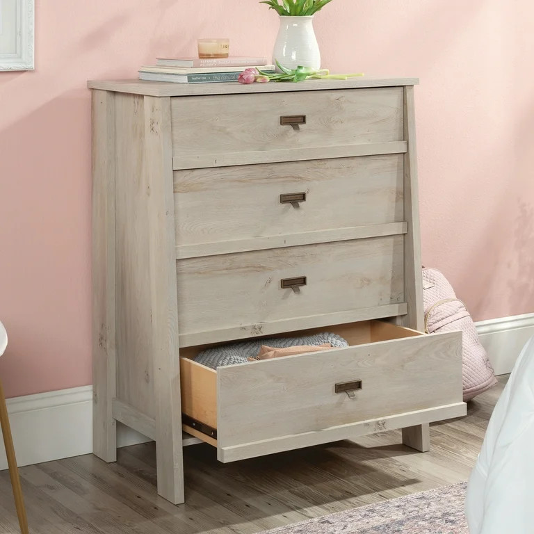 Sauder Trestle 4-Drawer Chest, Chalked Chestnut Finish | Walmart (US)