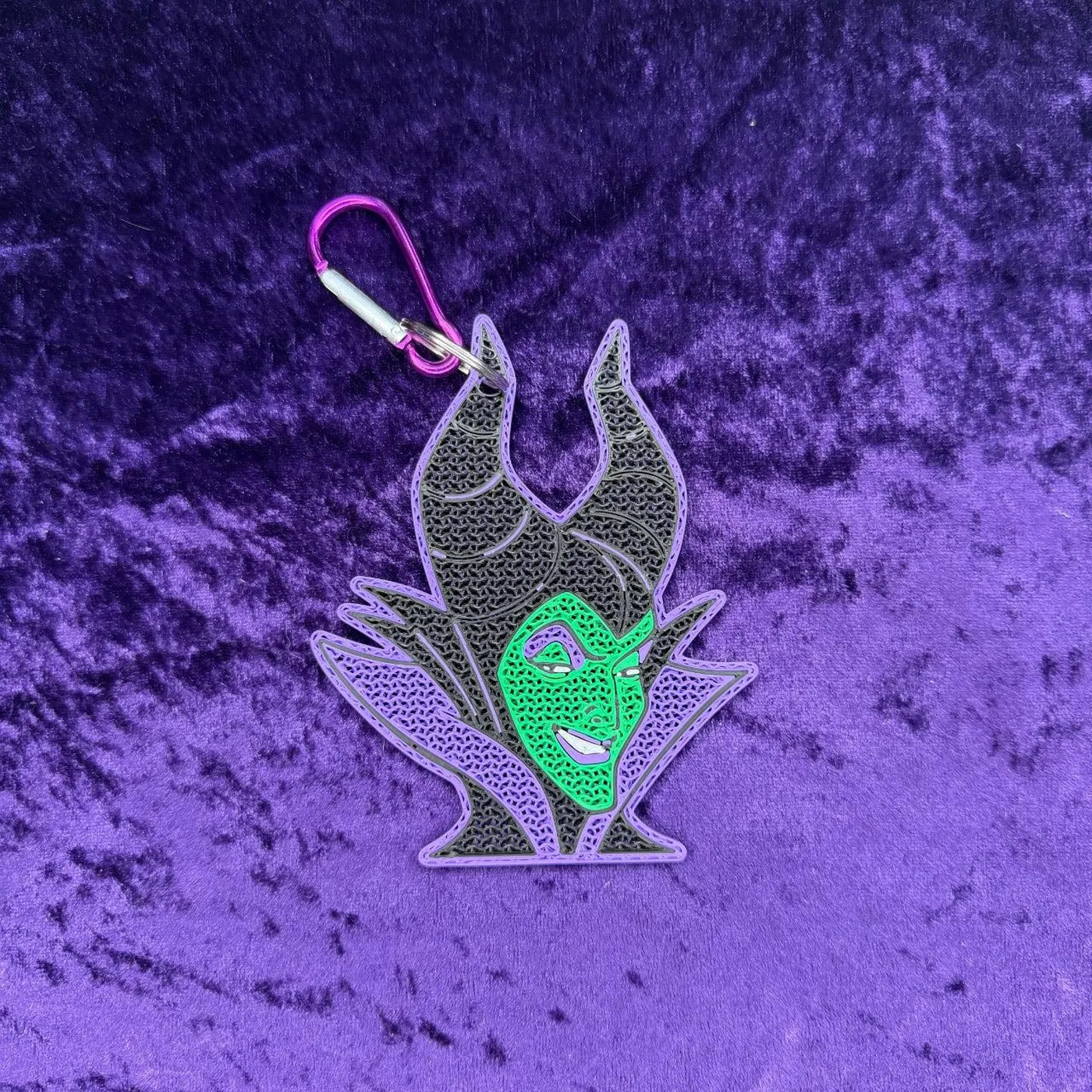 Maleficent "Dark Fairy"-Inspired 3D Printed Pin Keychain | Etsy (Global)