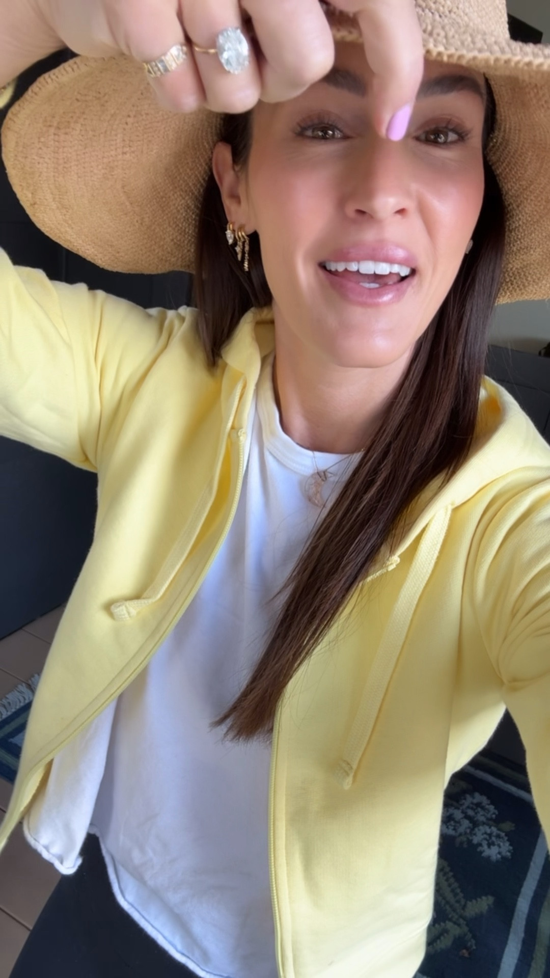 Hiking outfit with my go-to non-toxic activewear - leggings, bralette, tee and zip up. Paired with my favorite straw hat👒

#LTKootd #LTKActive #LTKfitnessgoals