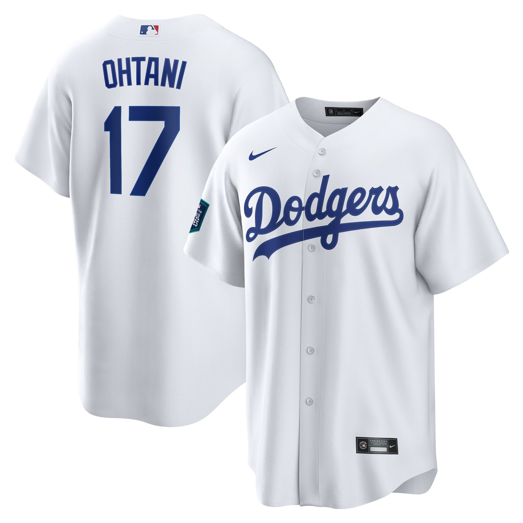 Men's Los Angeles Dodgers Shohei Ohtani Nike White 2024 MLB World Tour Seoul Series Home Replica ... | MLB Shop