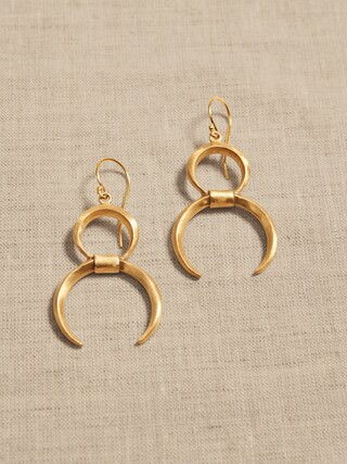 Western Crescent Earrings | Aureus + Argent | Banana Republic Factory