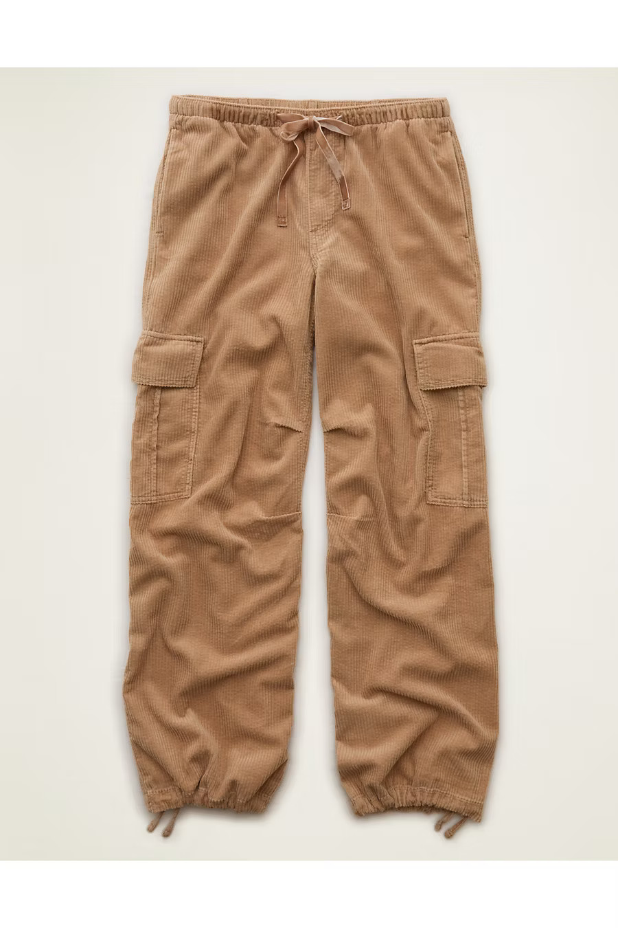 AE Low-Rise Corduroy Cargo Pant Women's Tan XS | American Eagle Outfitters (US & CA)