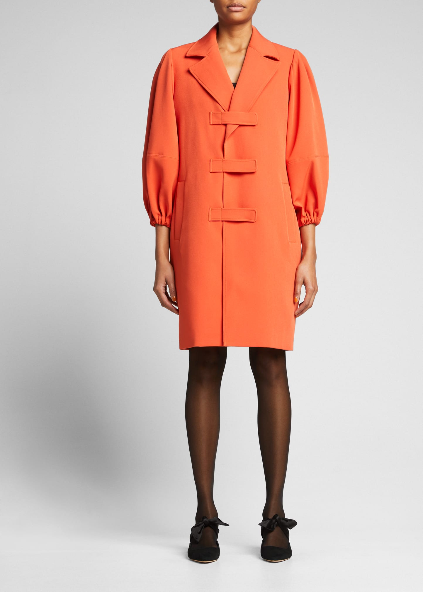 Tabby 3/4-Sleeve Cocoon Coat | Bergdorf Goodman