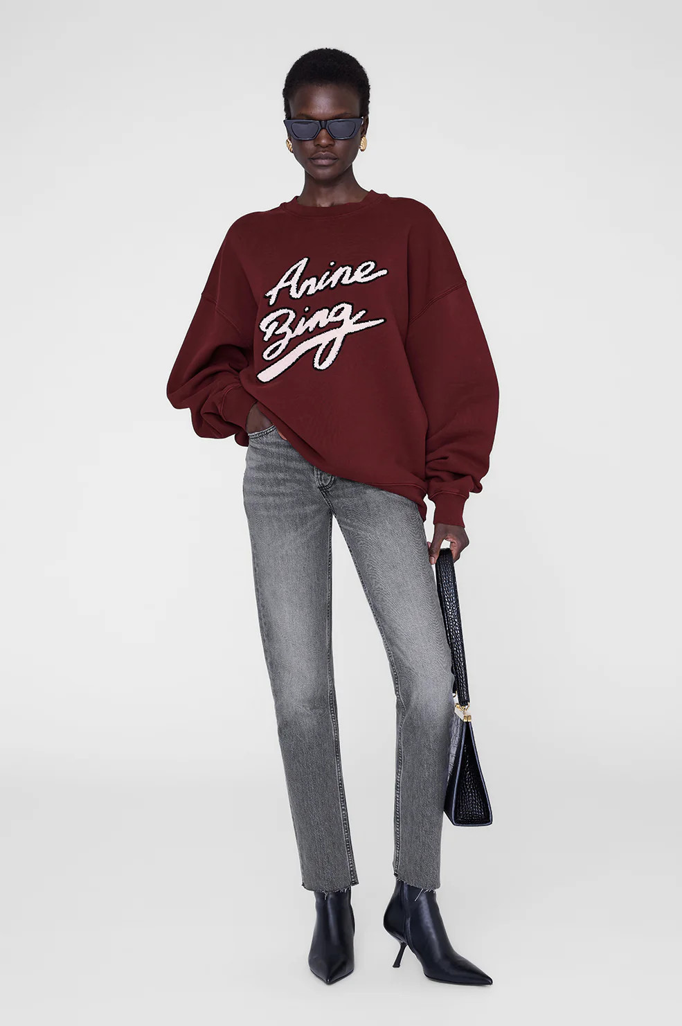 Miles Sweatshirt Chenille Signature | Anine Bing
