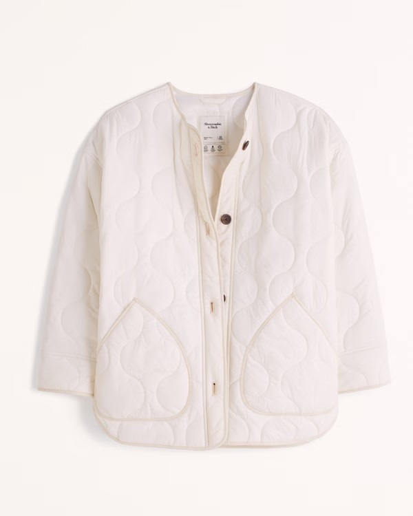 Women's Quilted Liner Jacket | Women's Coats & Jackets | Abercrombie.com | Abercrombie & Fitch (US)