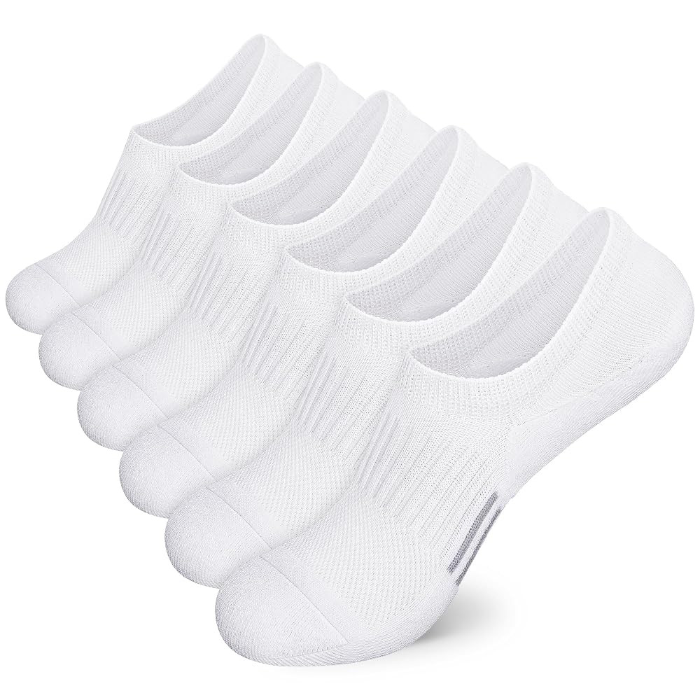 Airacker No Show Socks Womens Athletic Cushioned Low Cut Sports Running Ankle Socks for Women 6 P... | Amazon (US)