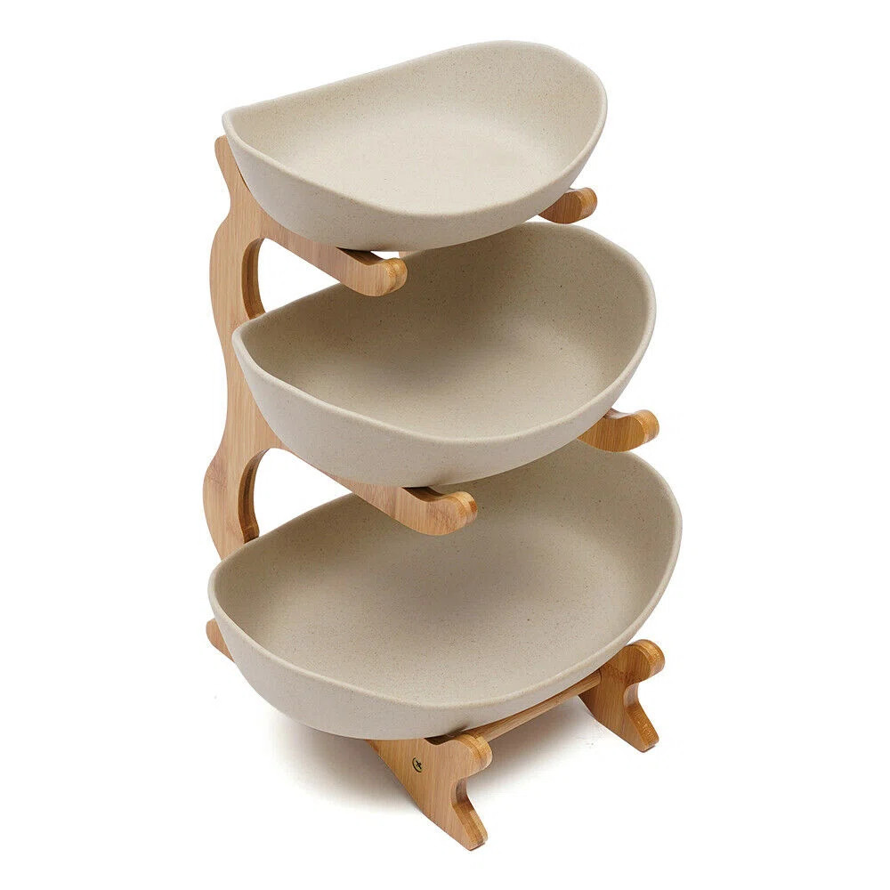 Orren Ellis 3 Tiers Fruit Basket Bowl Vegetables Storage Holder Stand Kitchen Organizer | Wayfair | Wayfair North America