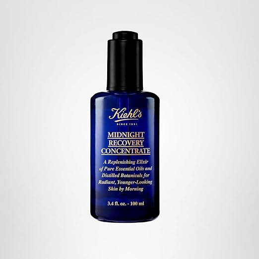 Kiehl's Midnight Recovery Concentrate Moisturizing Face Oil, Lightweight Facial Serum, Restores S... | Amazon (US)