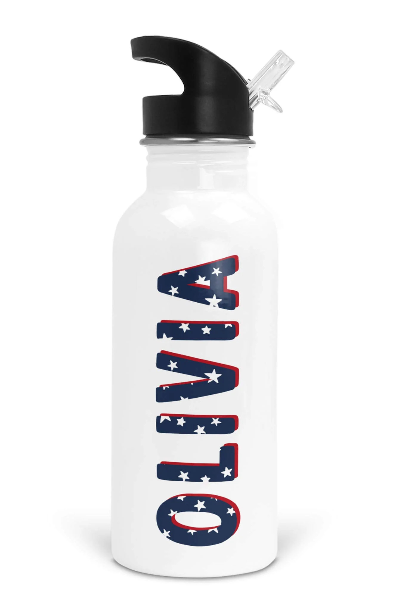 Personalized Kids Water Bottle | Stars & Stripes Party | Caden Lane