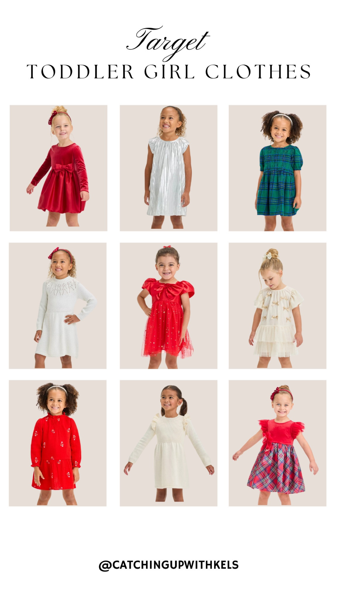 Dress up your little ones in style this season! 🎀 From festive reds to classic plaids, these Target toddler girl dresses are perfect for holiday gatherings and photoshoots. Affordable and adorable – a win-win for holiday shopping! #TargetStyle #ToddlerFashion #HolidayDresses

#LTKKids #LTKHoliday #LTKSeasonal