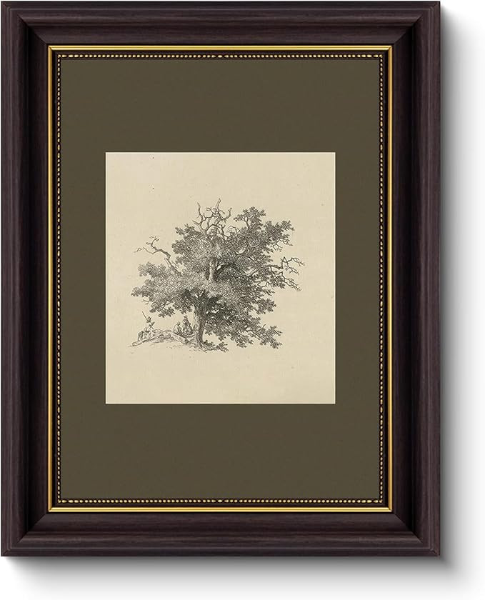 Myzoran Dark Brown Frame Vintage Tree Wall Art Prints, Farmhouse Tree Sketch Landscape Pictures P... | Amazon (US)