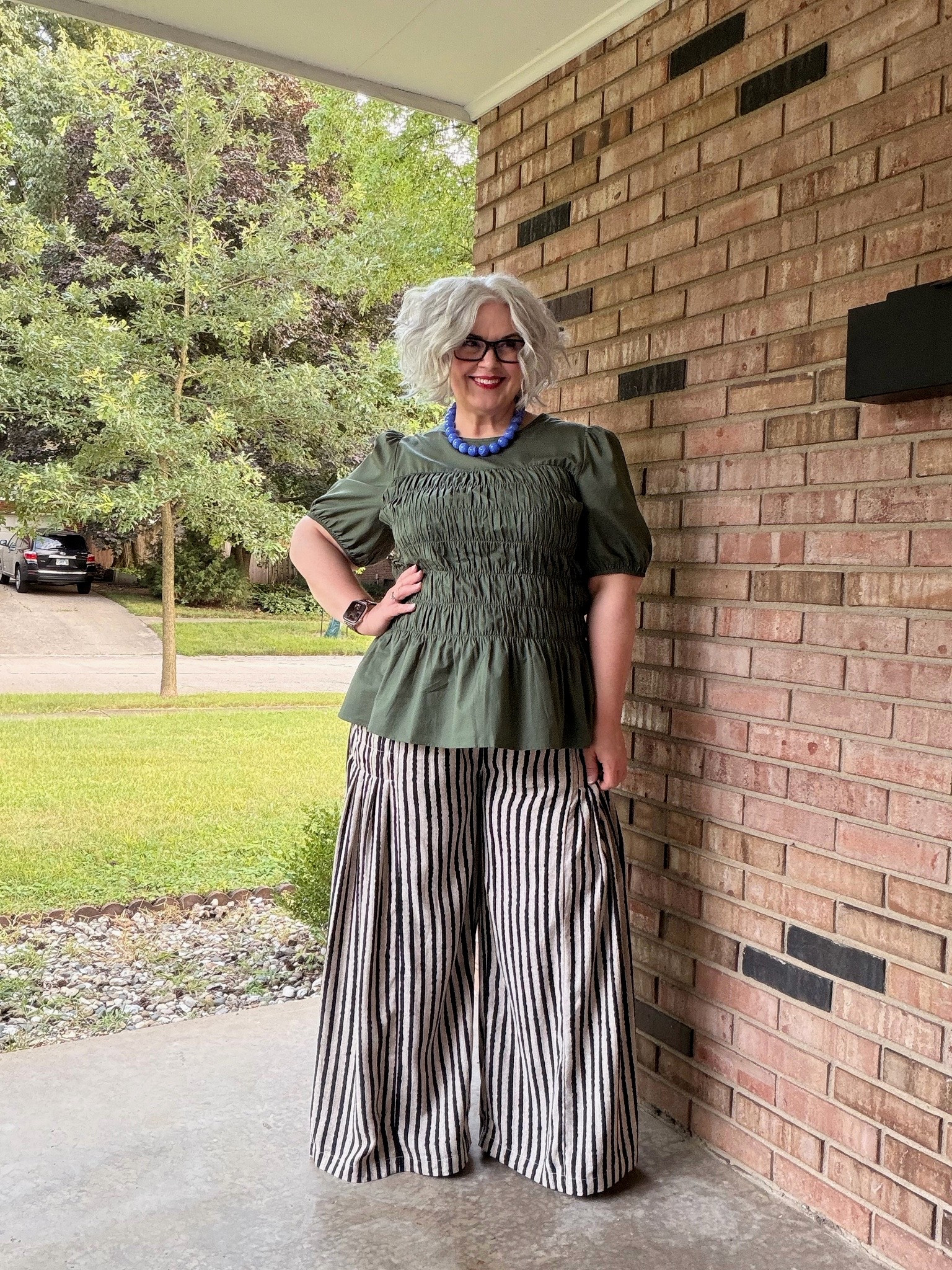 Wearing 14/16 on top, XL on bottom. 🤗🩷@lanebryant top 
@tarse Pants 
#Over50Style #over50fashion #ootd #DopamineDressing #plussizefashion

#LTKOver40 #LTKPlusSize #LTKootd