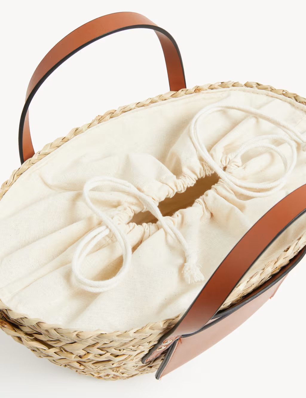 Straw Drawstring Tote Bag | Marks & Spencer (UK)