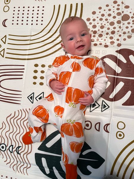 The cutest little pumpkin pajamas! 

#LTKbaby #LTKHalloween #LTKstyletip