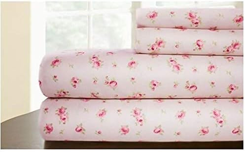 Amazon.com: Amrapur Overseas | Luxuriously Soft 4-Piece 100% Microfiber Rose Printed Bed Sheet Se... | Amazon (US)