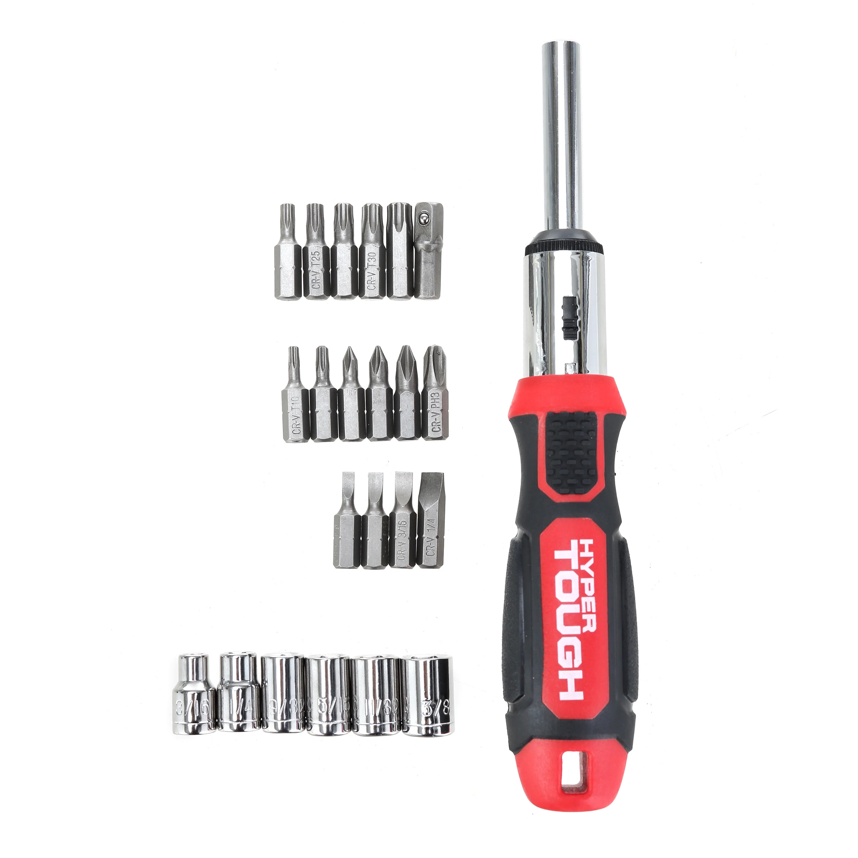 Hyper Tough 23 Piece Ratchet Interchangeable Screwdriver | Walmart (US)