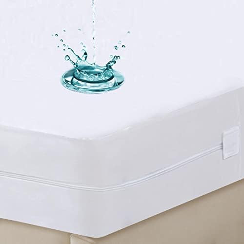Full Waterproof Zippered Mattress Encasement, Breathable, Noiseless, Machine-Washable Zipped Matt... | Amazon (US)