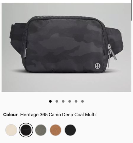 Eeep! The large Lululemon belt bag that I have in black is in stock in allll these colors right now (including black camo). Hurrry! These are always sold out! Shop by tapping the pic below.

#LTKGiftGuide #LTKunder100