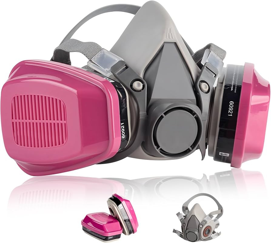 Respirator Mask with Filters 60921: Half Face Respirator Reusable Gas Mask for Spray Paint Chemic... | Amazon (US)