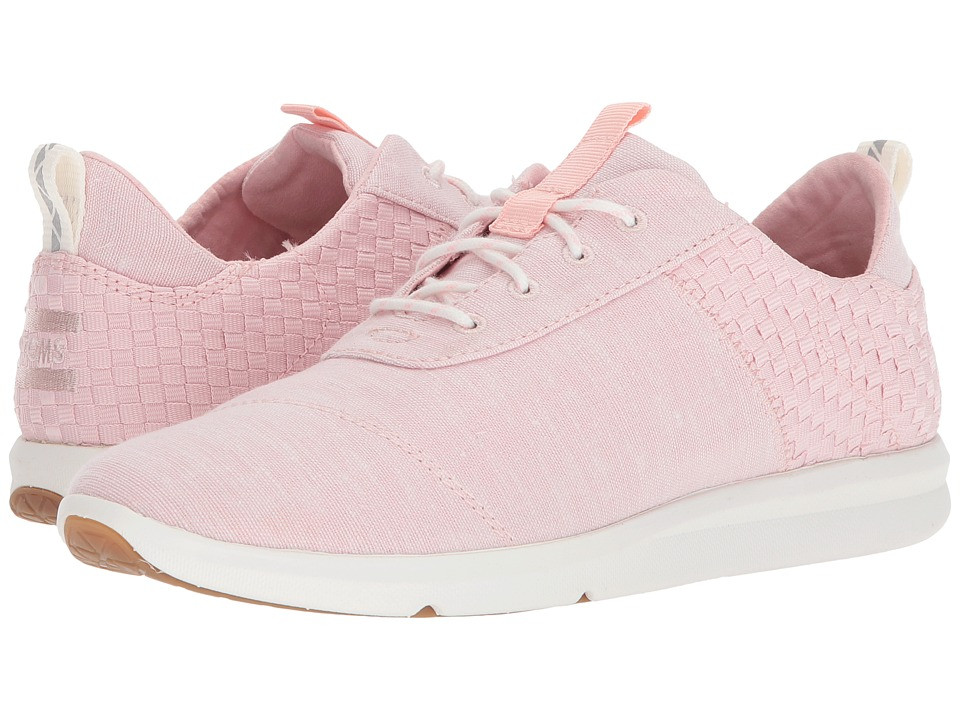 TOMS - Cabrillo (Blossom Slub Chambray/Basket Weave) Women's Lace up casual Shoes | Zappos