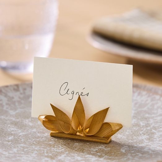 Naia Bentwood Place Card Holder Sets | West Elm (US)