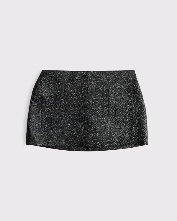 Mid Rise Metallic Mini Skort | Abercrombie & Fitch (US)