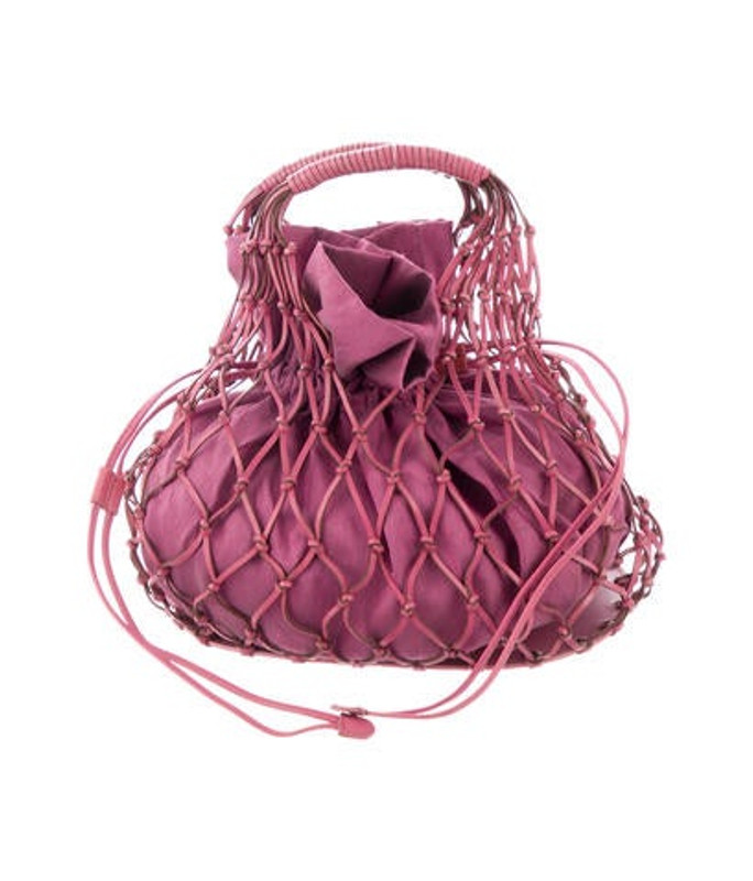 Francesco Biasia Leather Net Bag Pink Francesco Biasia Leather Net Bag | The RealReal