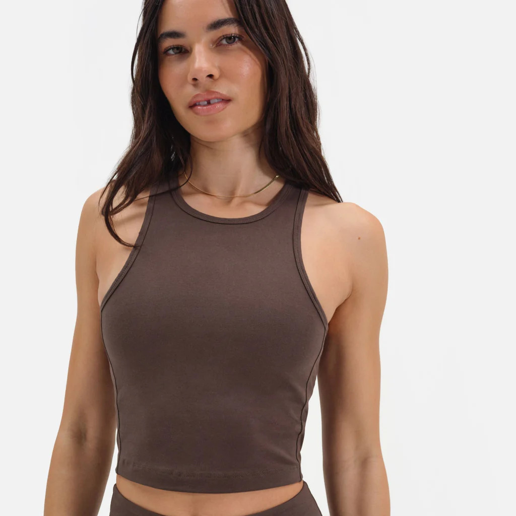 Organic Stretch High Neck Tank | MATE The Label