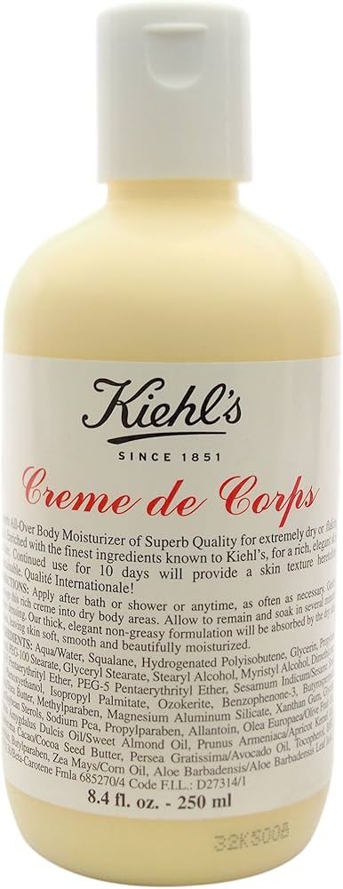 Kiehl's Creme De Corps Body Moisturizer, 8.4 Ounce | Amazon (US)