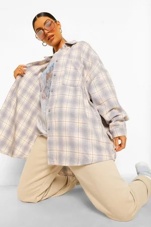 Oversized Flannel Shirt | Boohoo.com (US & CA)