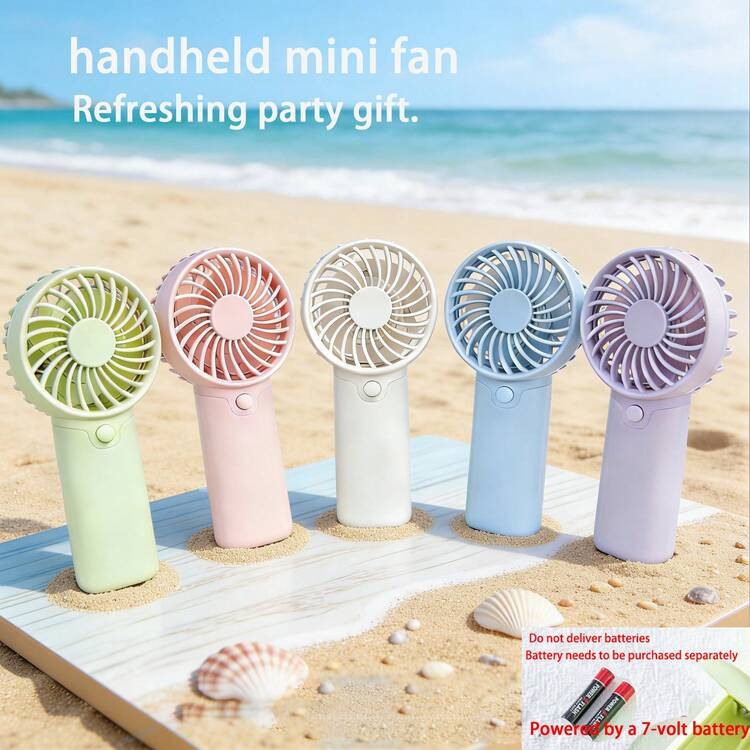 Mini Portable Silent Fan, 1 Speed, Battery Powered, Party Gift, Summer Cooling Gift, Suitable For Gift, Outdoor Travel, Beach, Home, Office Use (Batteries Not Included) | SHEIN