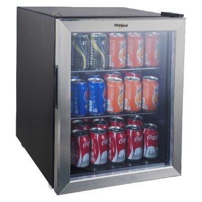 Whirlpool 2.7 cu ft Mini Refrigerator Beverage Center - Stainless Steel JC-75NZY | Target